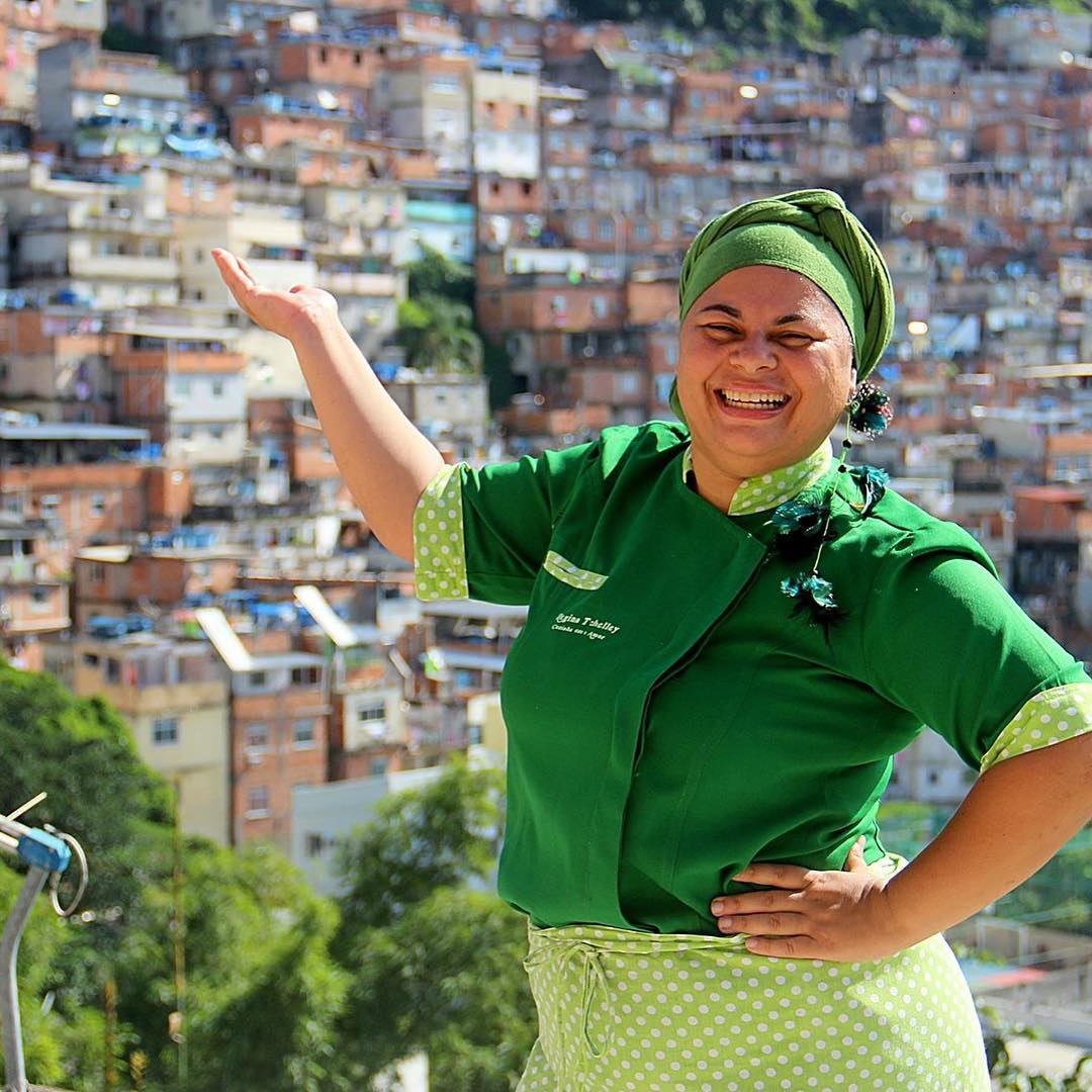 Regina Tchelly, o reaproveitamento de alimentos a levou da Paraíba para o mundo!/ crédito da foto: reprodução Instagram Favela Orgânica
