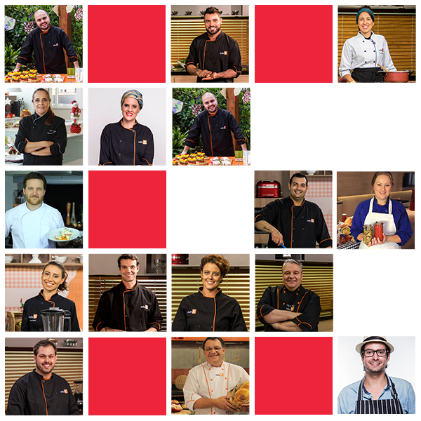 Alguns dos chef´s de cozinha que fazem parte do tima da Gastronomia eduK